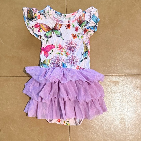 Posh Peanut Other - Posh Peanut Tulle Bodysuit Dress 3-6M